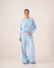 Striped Wide-Leg Pants With Bow Ties