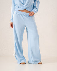 Striped Wide-Leg Pants With Bow Ties