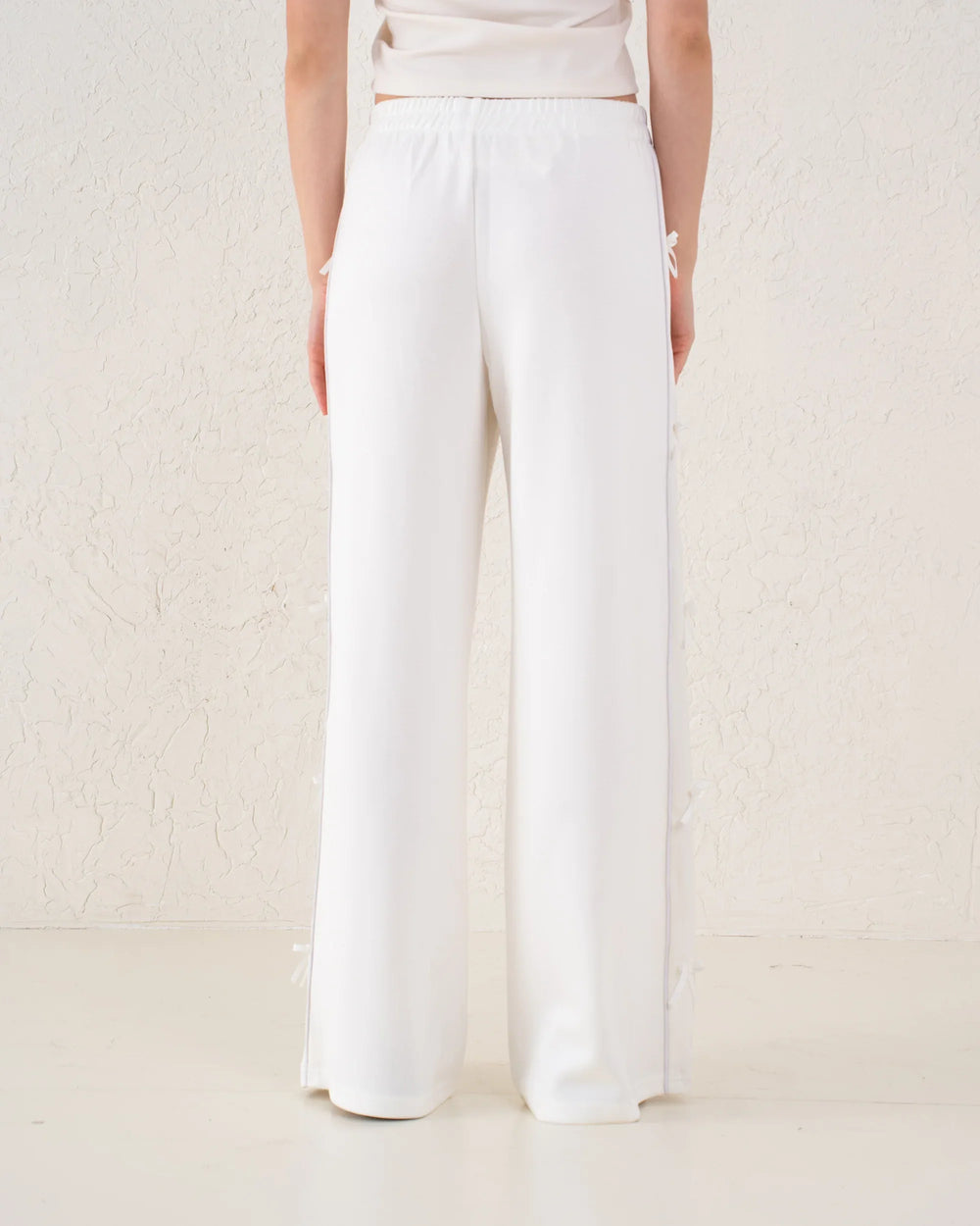 Bow Detail Wide-Leg Pants - Venti
