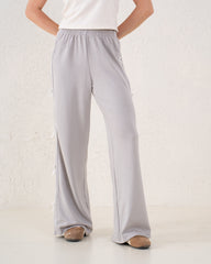 Bow Detail Wide-Leg Pants