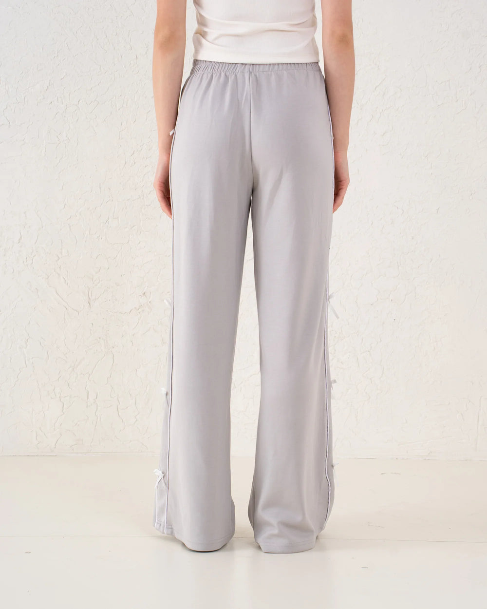 Bow Detail Wide-Leg Pants - Venti