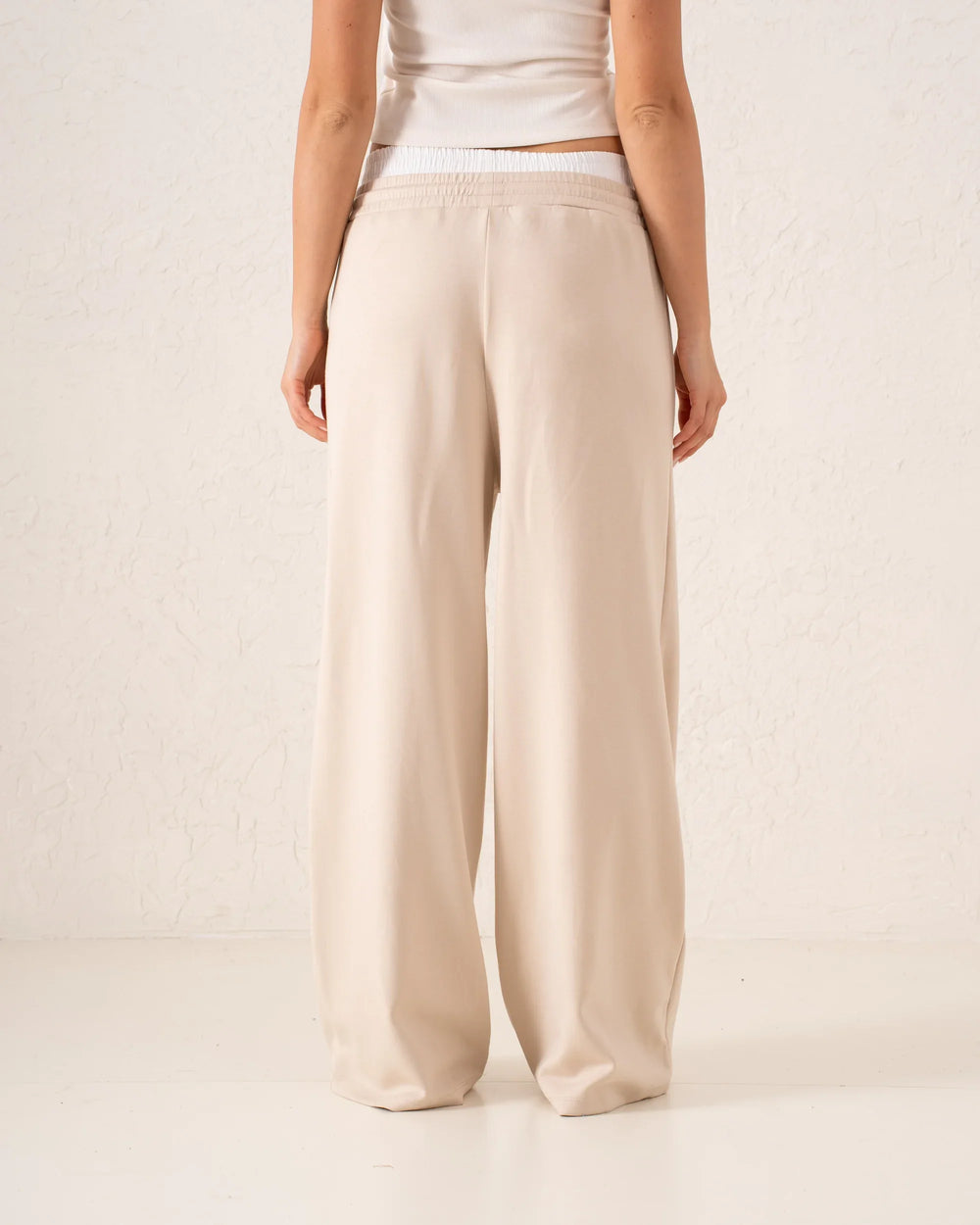 Double-Waist Wide-Leg Track Pants - Venti
