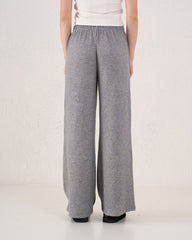 Soft Ribbed Wide-Leg Pants