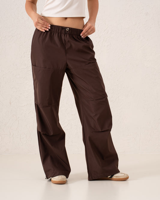 Wide-Leg Utility Cargo Pants
