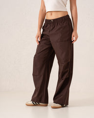 Wide-Leg Utility Cargo Pants