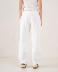 Contrast Panel Wide Leg Pants