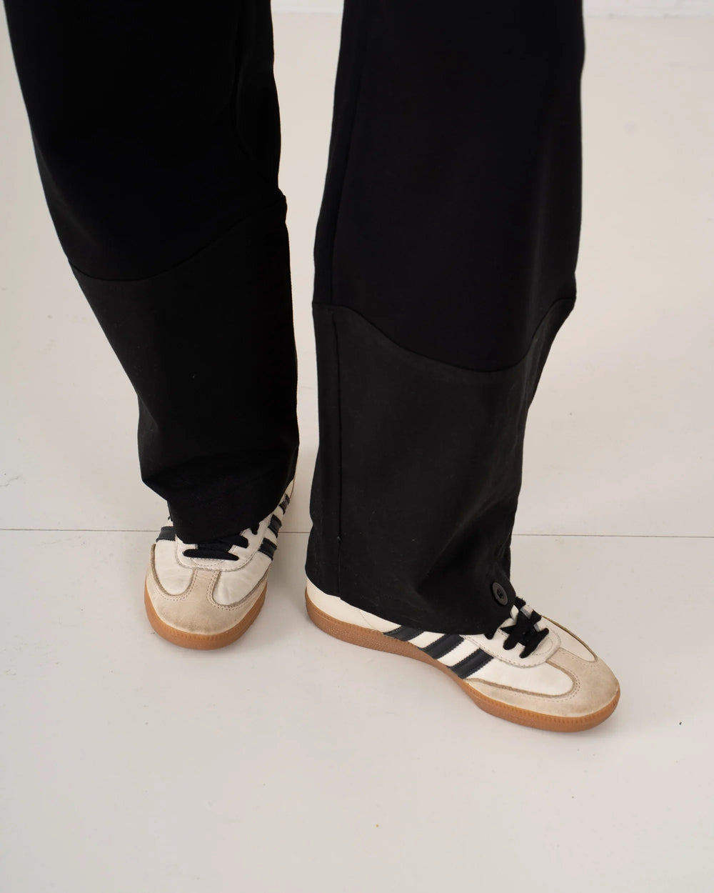 Contrast Panel Wide Leg Pants - Venti