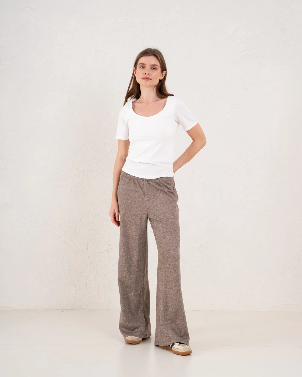 Knit Wide Leg Pants - Venti