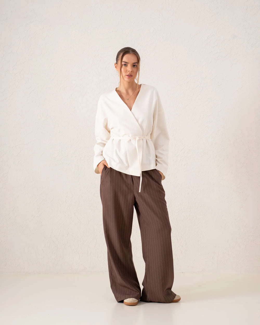 Wrap Criss Cross Belted Jacket - Venti