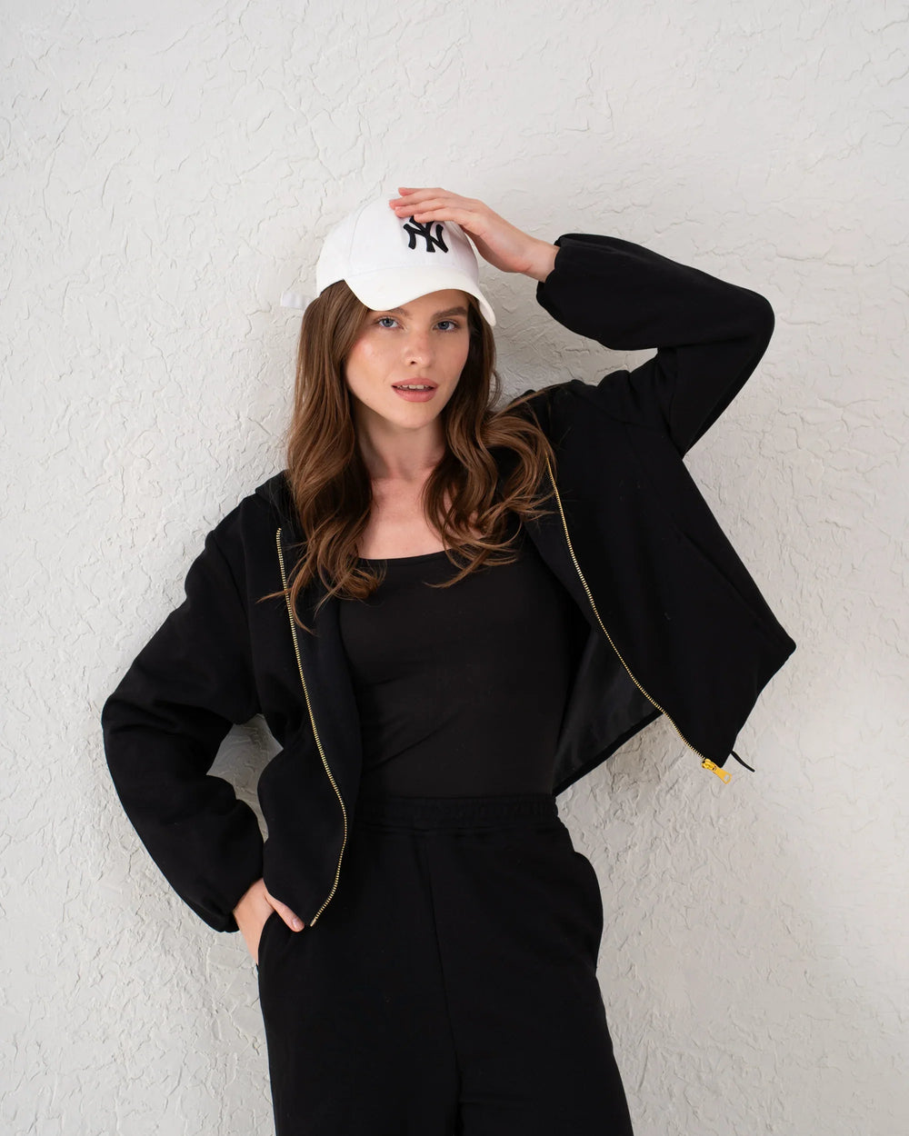 Drawstring Zip-Up Hoodie - Venti