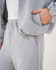 Drawstring Zip-Up Hoodie