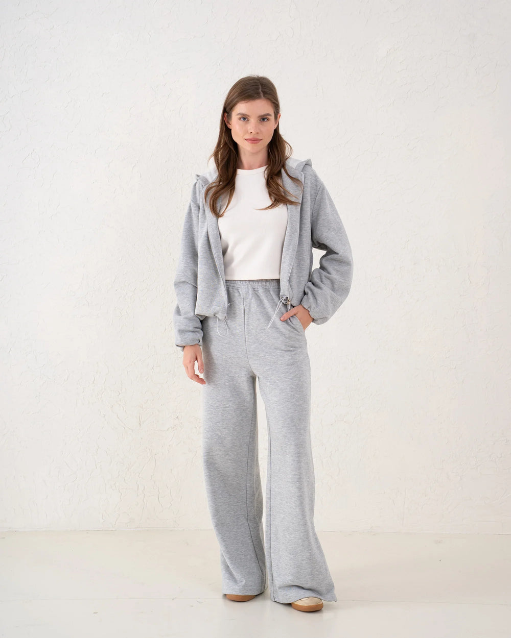 Drawstring Zip-Up Hoodie - Venti