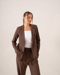 Relaxed Double-Breasted Blazer