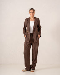 Relaxed Double-Breasted Blazer