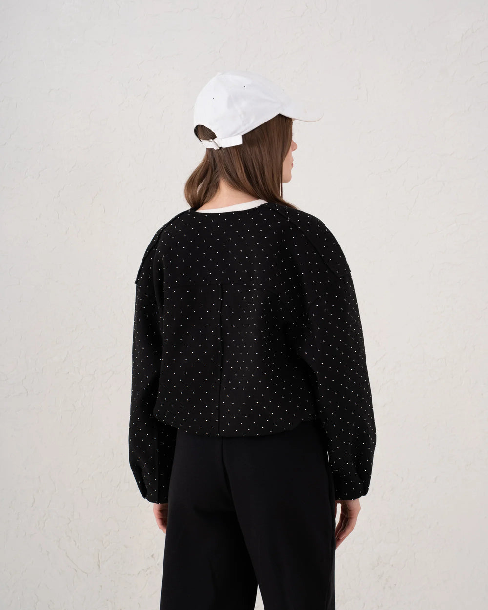 Embellished Sparkling Bomber Jacket - Venti