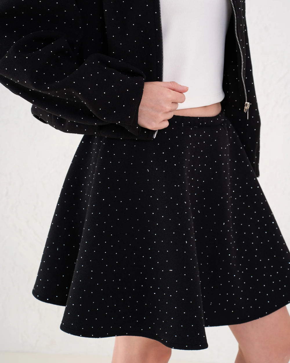 Embellished Sparkling Bomber Jacket - Venti