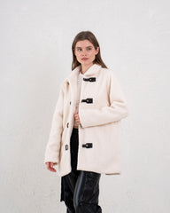Teddy Coat With Leather Buckle