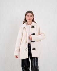 Teddy Coat With Leather Buckle