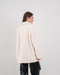 Teddy Coat With Leather Buckle