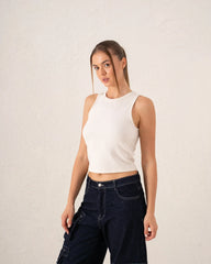Women ribbed tank top