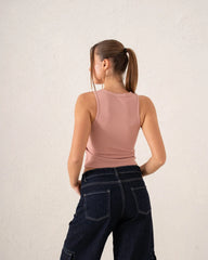 Women ribbed tank top