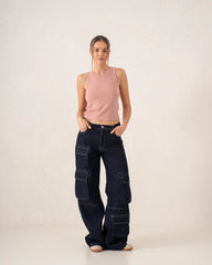 Women ribbed tank top