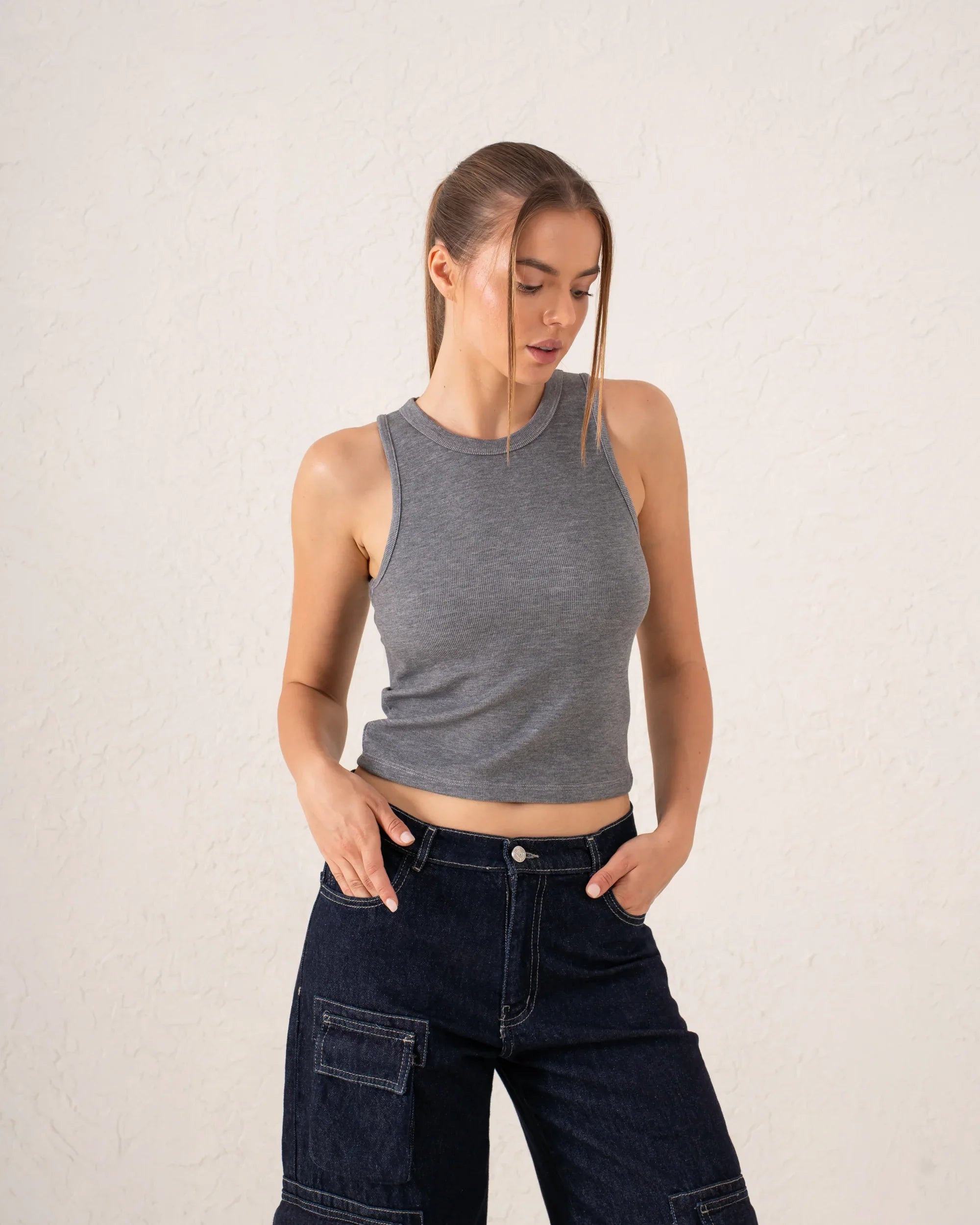 Women ribbed tank top - Venti