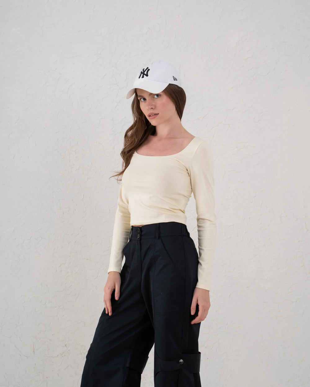 Essential Square Neck Long Sleeve Top - Venti