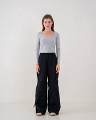 Essential Square Neck Long Sleeve Top