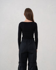 Essential Square Neck Long Sleeve Top