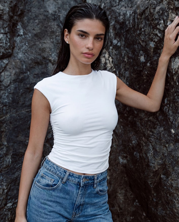 Women high neck top