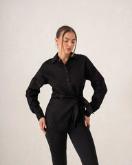 Women Poplin Wrap Style
