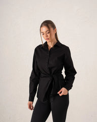 Women Poplin Wrap Style