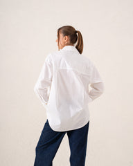 Oversized Bow Embellished Shirt