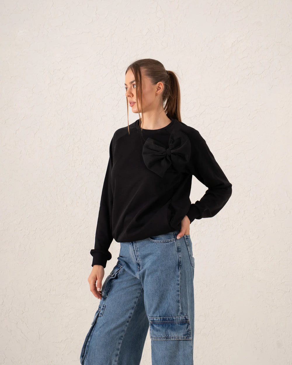 Statement Bow Sweatshirt - Venti