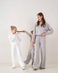 Bow Detail Wide-Leg Pants
