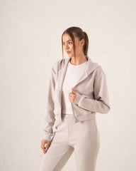 Cropped Zip Hoodie