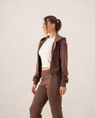 Cropped Zip Hoodie