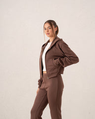 Cropped Zip Hoodie
