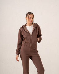 Cropped Zip Hoodie