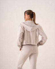 Cropped Zip Hoodie