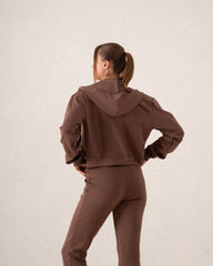Cropped Zip Hoodie