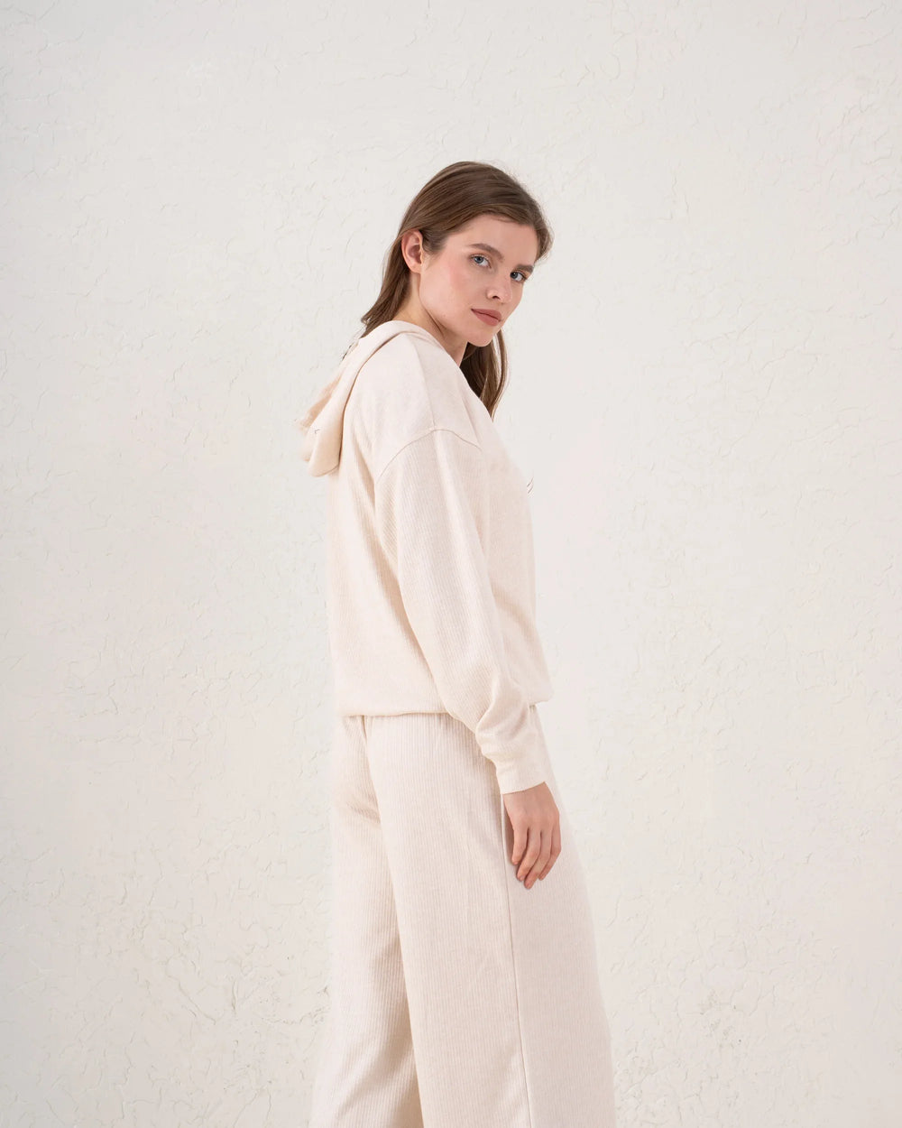 Soft Ribbed Hooded Top - Venti