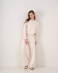 Soft Ribbed Hooded Top