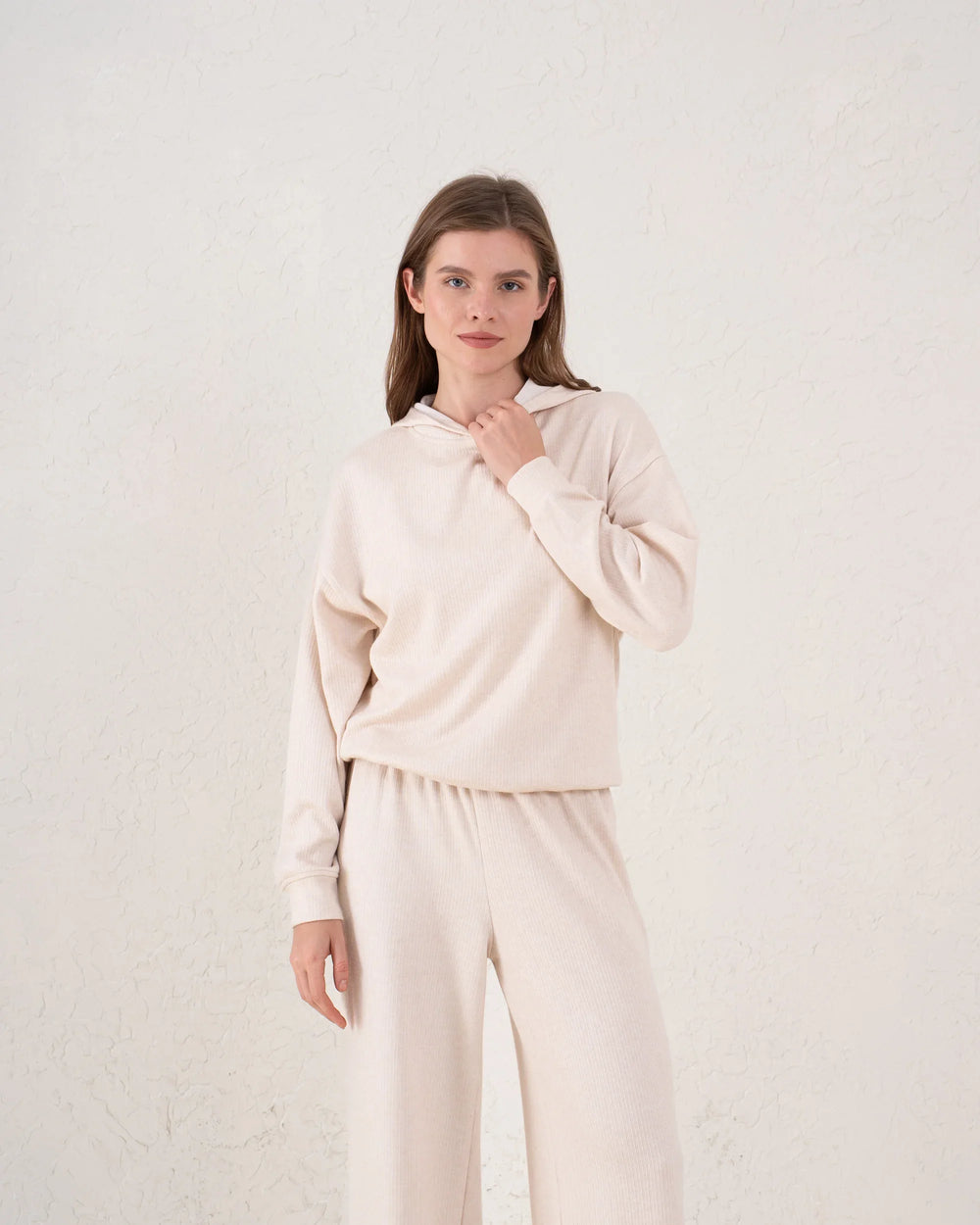 Soft Ribbed Hooded Top - Venti