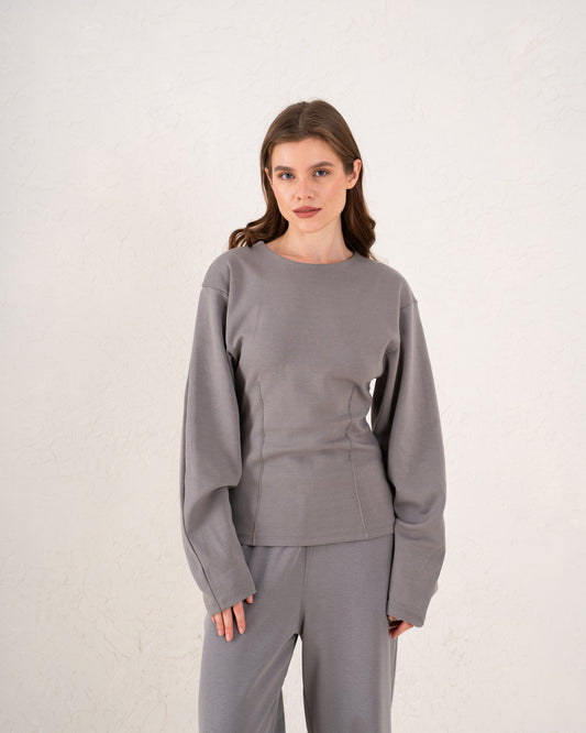 Structured Long Sleeve Top