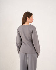 Structured Long Sleeve Top