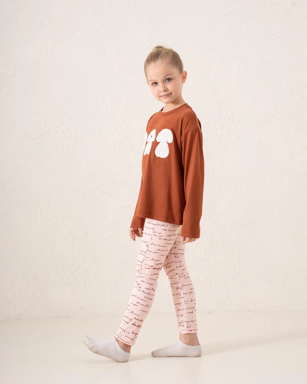 Cozy Puppy Print Pajama Set - Venti
