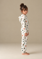 X-Mas Trees Printed Fleece Onesie