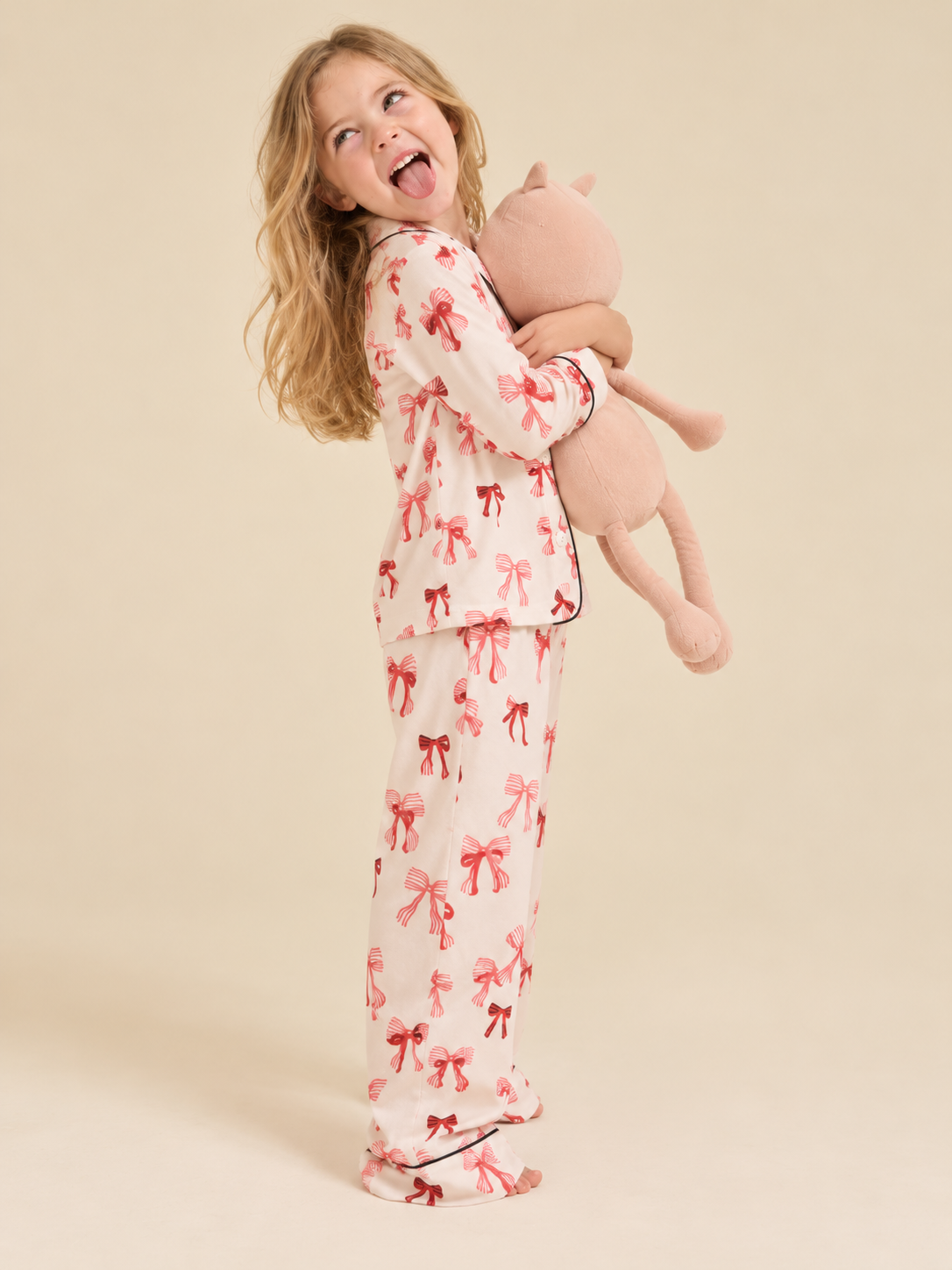 Bows Fleece Pajama